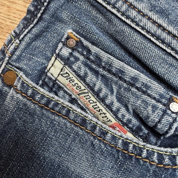 Diesel Safado Jeans Men 32x34 Blue Slim Straight Cotton Designer 0807U (Tag30) - Picture 5 of 15